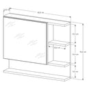 A MAIS QUERIDA DO BRASIL! Armário Espelheira com Porta Cleopatra - VÁRIAS CORES