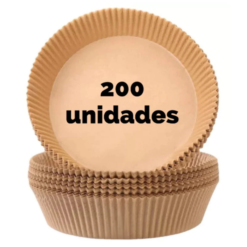 Forma De Airfryer Descartável Redondo Antiaderente Para Cozimento Papel Fritadeira Cozimento Protetor Forro Tapete