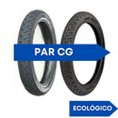 Par Pneu CG 125 Titan 150 Fan 160 YBR Honda Yamaha 90/90-18 e 2.75-18 + Brinde  02 Câmara de Ar