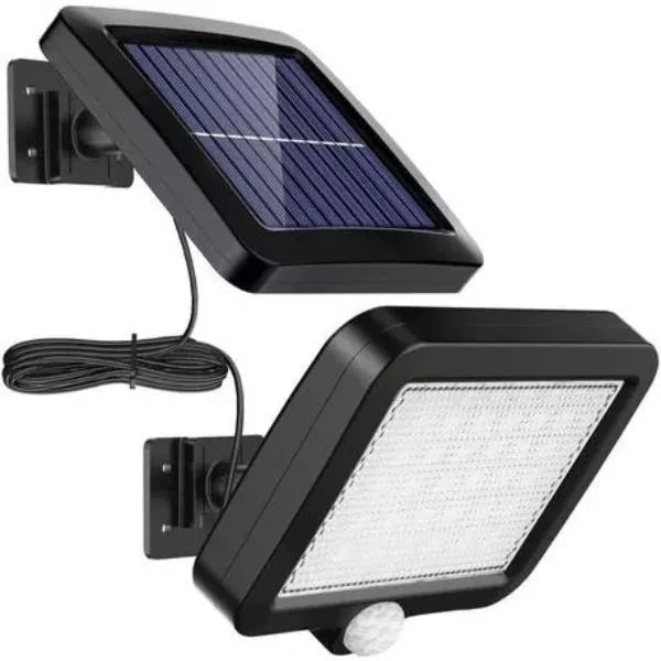 Luz Solar de Parede 20W com Sensor Independente - Iluminação Externa Eficiente e Sustentável