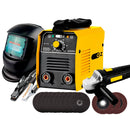 Kit Maquina De Solda + Esmerilhadeira + Mascara E Acessórios