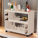 Aparador Buffet Multiuso com Adega e Rodízio Cantinho do Café Sala Cozinha Recepção Decoração Retrô