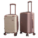 Mala De Bordo Linha Premium 10KG, Zíper Dupla,Rodinha Dupla 360°,Cadeado Embutido,Material Leve ABS