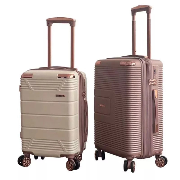 Mala De Bordo Linha Premium 10KG, Zíper Dupla,Rodinha Dupla 360°,Cadeado Embutido,Material Leve ABS