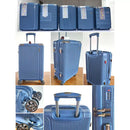 Mala De Bordo Linha Premium 10KG, Zíper Dupla,Rodinha Dupla 360°,Cadeado Embutido,Material Leve ABS