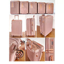 Mala De Bordo Linha Premium 10KG, Zíper Dupla,Rodinha Dupla 360°,Cadeado Embutido,Material Leve ABS