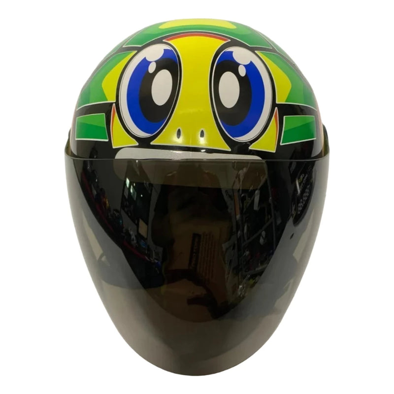 Capacete Aberto Personalizado New Liberty 3 Tartaruga Viseira Fumê