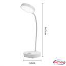Luminária Abajur de Mesa LED Luz Recarregável Touch Haste Flexível Lâmpada De Estudo Sem Fio BigTech