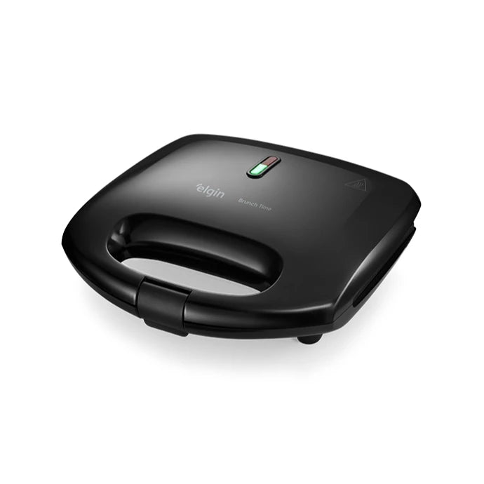 Sanduicheira Grill 2 Em 1, Brunch Time Elgin - Antiaderente, 800W, Preta