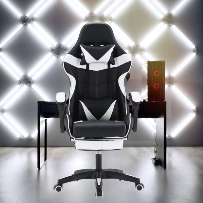 Cadeira Gamer acompanha brinde massageador Ergonômica Com Apoio Pés home office