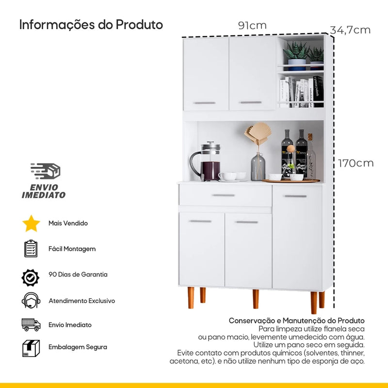 Cozinha Compacta Mais Vendida Balcão E Armário Aéreo Moderno E Charmoso A Escolha Certa Para Você