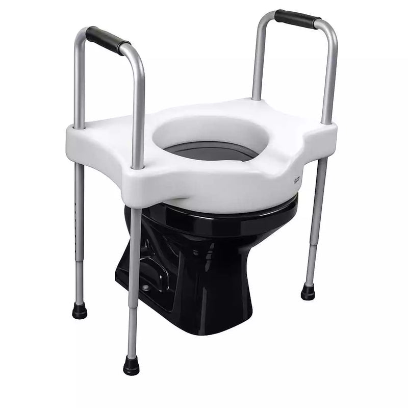 Assento Vaso Sanitário Elevado Com Barras Laterais Suporte