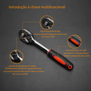 40 Peças / 46 Peças Jogo De Chave Catraca Caixa De Ferramentas Completa Reversível Soquetes Maleta