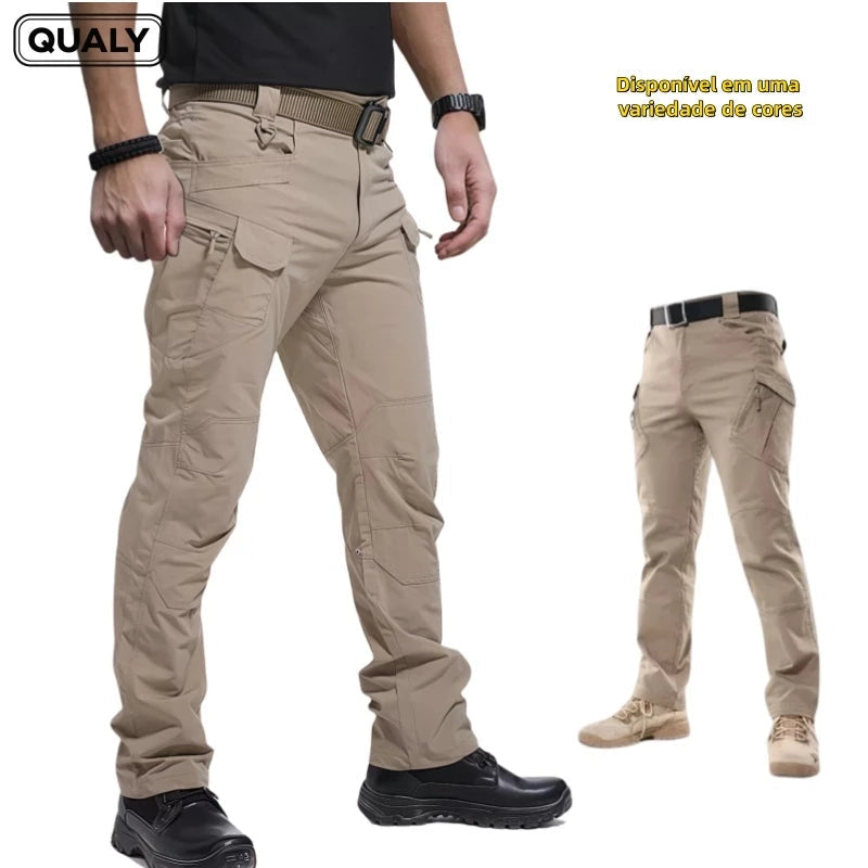 Kit 3 - Calça Tática Militar Impermeável - Delta Force + Cinto