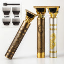 Kit 2  Máquina de Cortar Cabelo Barbeiro Dragão Profissional Elétrica Bateria Recarregável