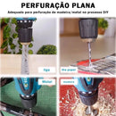 Furadeira Parafusadeira 3/8" bateria 21V com maleta e acessórios/ECOSEN Furadeira elétrica premium