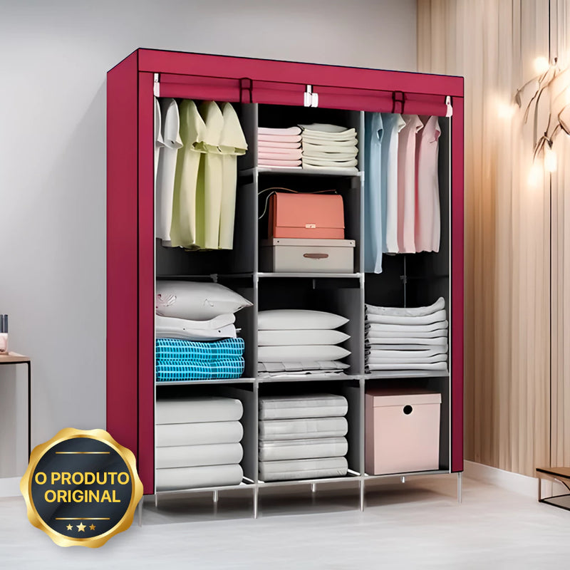 Guarda Roupa Dobrável Organizador De Roupas Decoteam