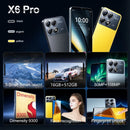 X6 Pro Smartphone 16 + 512 Gb 5.5 Polegadas Android Celular