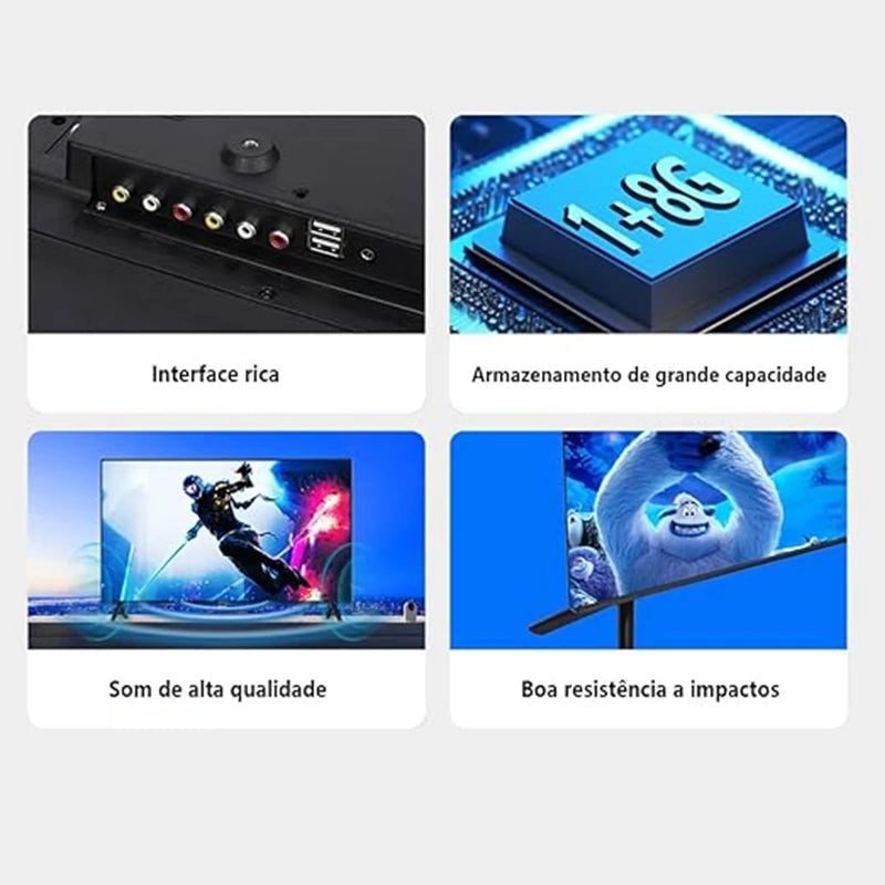 Smart TV 32 polegadas LED HD Wi-Fi TV 60Hz 32wdsnbx 100/240v Android 14
