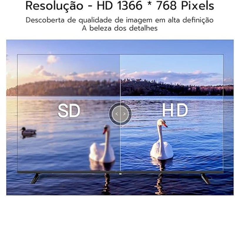 Smart TV 32 polegadas LED HD Wi-Fi TV 60Hz 32wdsnbx 100/240v Android 14