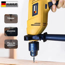 Kit HUAHUO - Furadeira De Impacto E Lixadeira Esmerilhadeira E Serra Tico Tico e Maleta de Transporte Com Acessórios