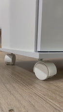 Armário Cozinha Para Microondas ou Forno Elétrico com Rodinhas