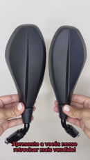 Retrovisor Espelho Moto Bmw F800 Gs Rosca Honda Fixo Haste Curta Cb300 Titan Fan Cg Xre Cb Twister