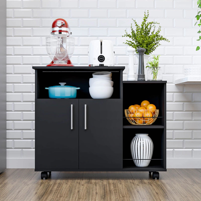 Armário Cozinha Para Microondas ou Forno Elétrico com Rodinhas