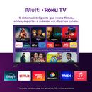 Smart TV DLED 50 4K Multi Roku 4HDMI 2USB Wi-Fi