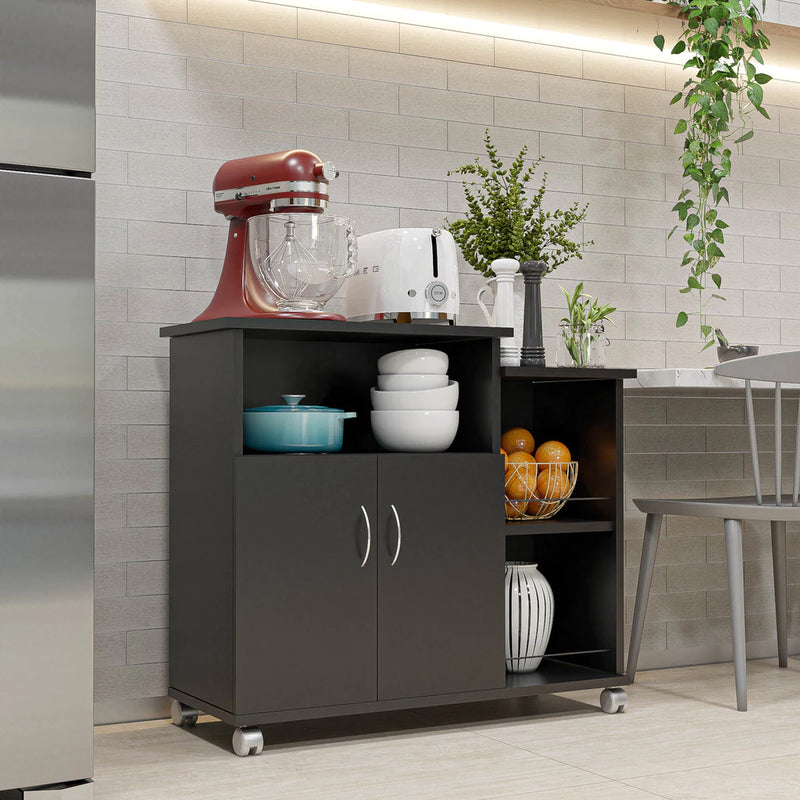 Armário Cozinha Para Microondas ou Forno Elétrico com Rodinhas