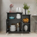 Armário Cozinha Para Microondas ou Forno Elétrico com Rodinhas