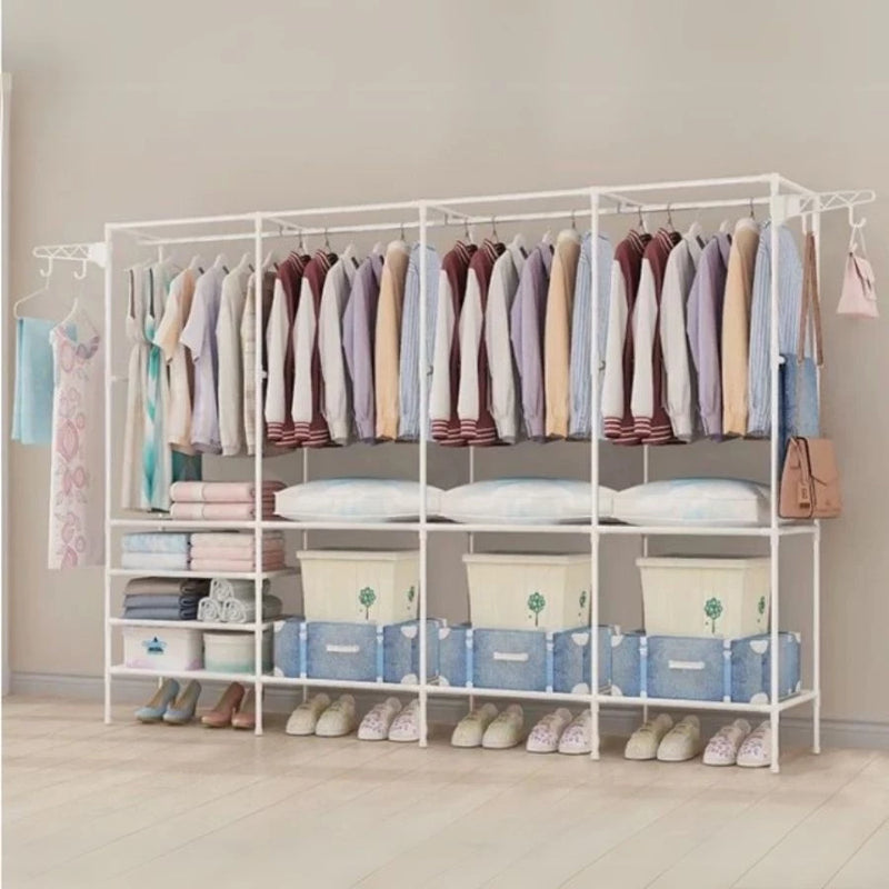 Roupeiro Guarda Roupa Portatil Cabideiro Arara Para Roupa Sapateira Organizador Multiuso Armário