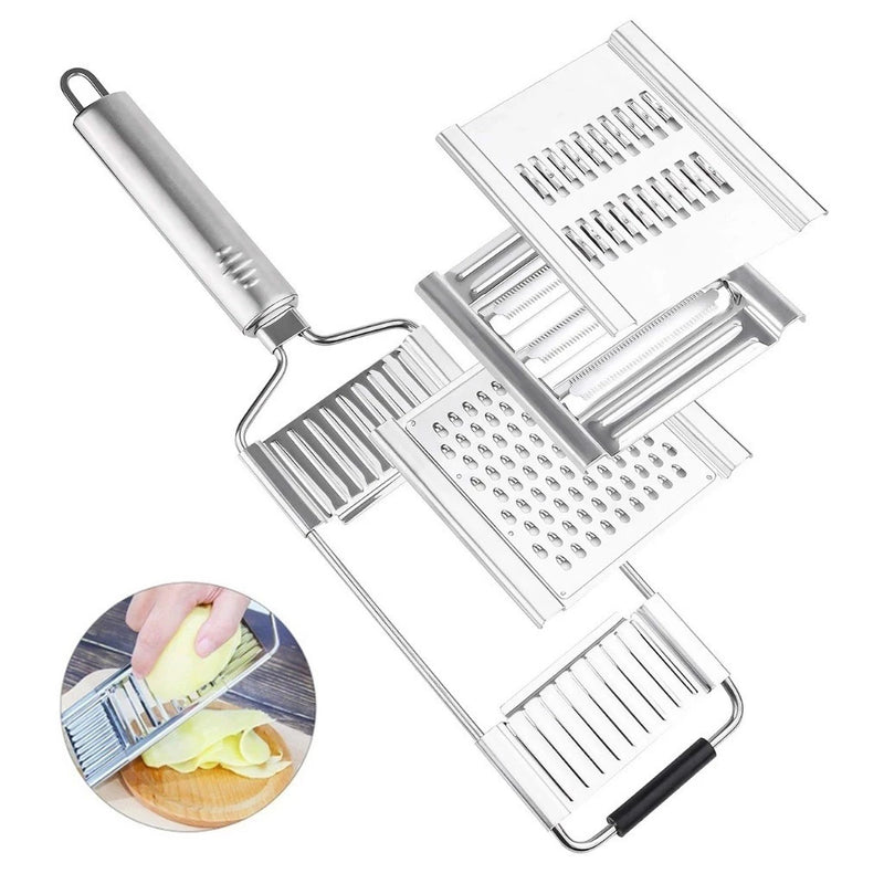 Ralador Profissional de Legumes Multiuso Com 4 Lâminas