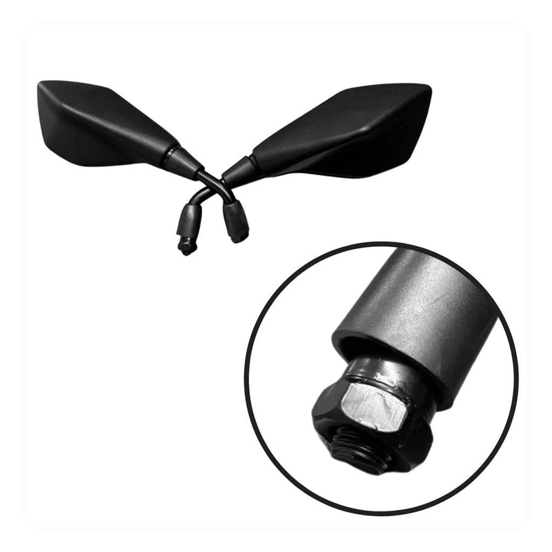 Retrovisor Kawasaki Z400 Z 400 Rosca Honda Yamaha Fixo Haste Curta Esportivo