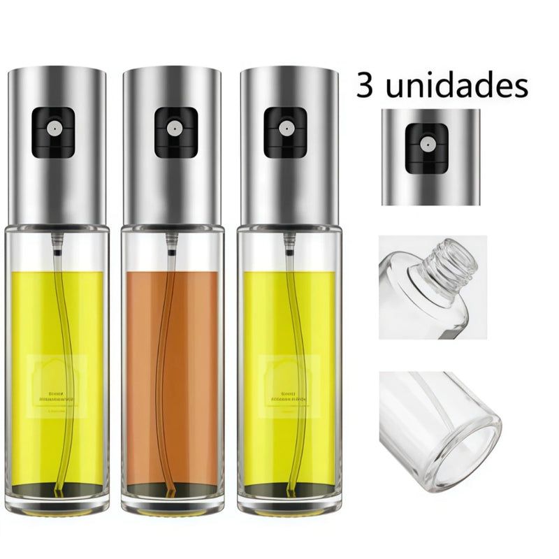 3 Peças Borrifador Azeite Pulverizador Premium Culinário Adequado Para Cozinhas 100ml Promoção