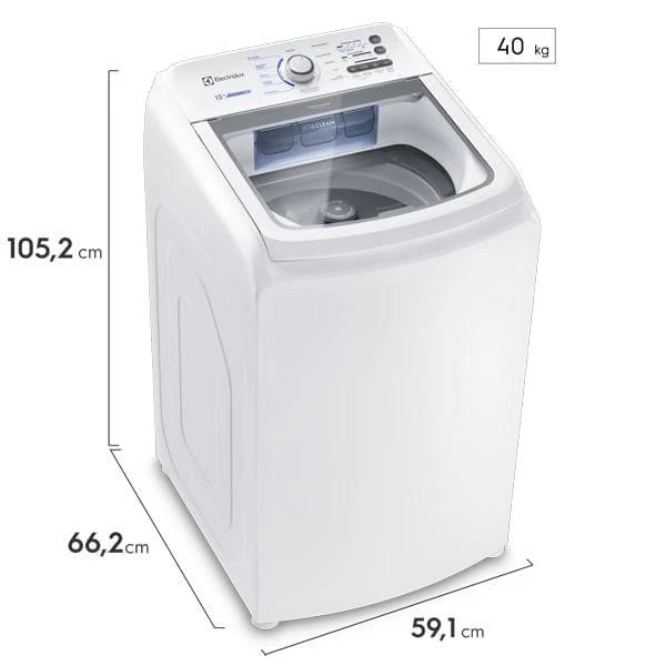 Máquina de Lavar Electrolux 13kg Branca Essential Care com Cesto Inox e Jet&Clean (LED13)