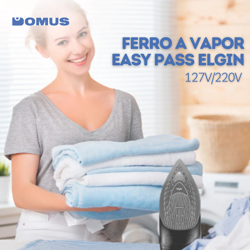 Ferro De Passar Roupas Easy Pass A Vapor Spray 5 Temperaturas Elgin