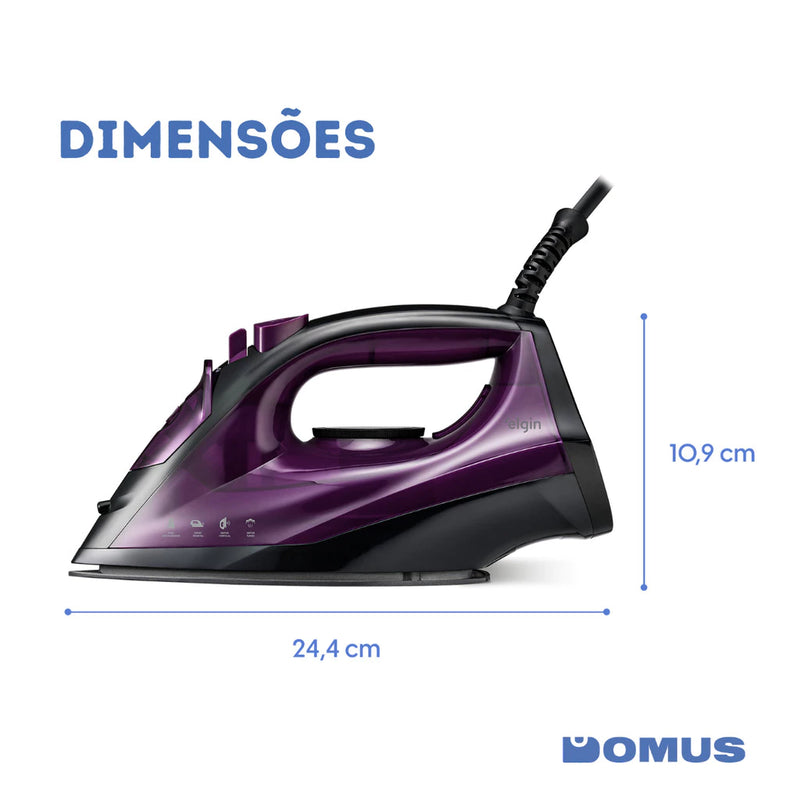 Ferro De Passar Roupas Easy Pass A Vapor Spray 5 Temperaturas Elgin