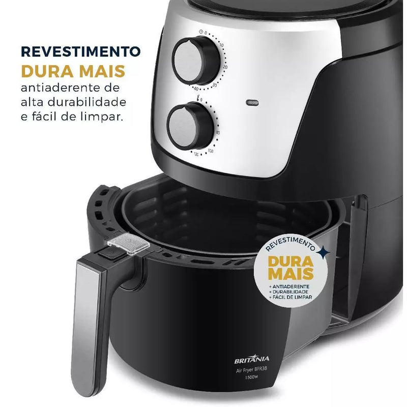Air Fryer Britânia 4,2L Dura Mais 1500W
