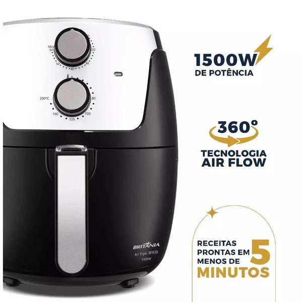 Air Fryer Britânia 4,2L Dura Mais 1500W