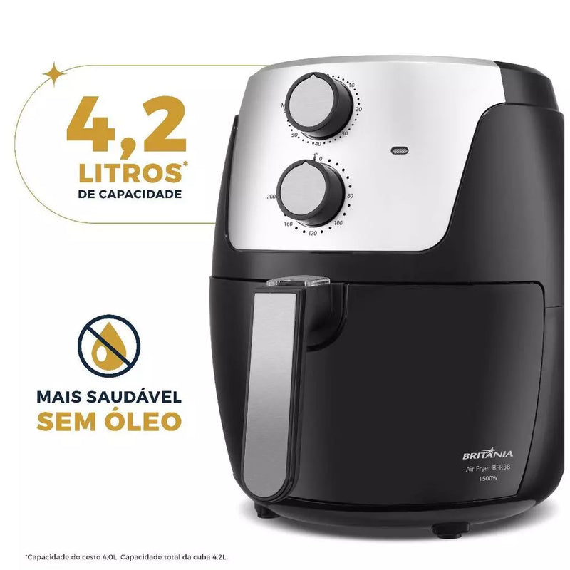 Air Fryer Britânia 4,2L Dura Mais 1500W