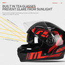 Capacete de lente dupla ABS Capacete de motocicleta unissex