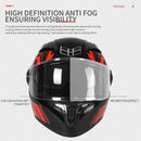 Capacete de lente dupla ABS Capacete de motocicleta unissex