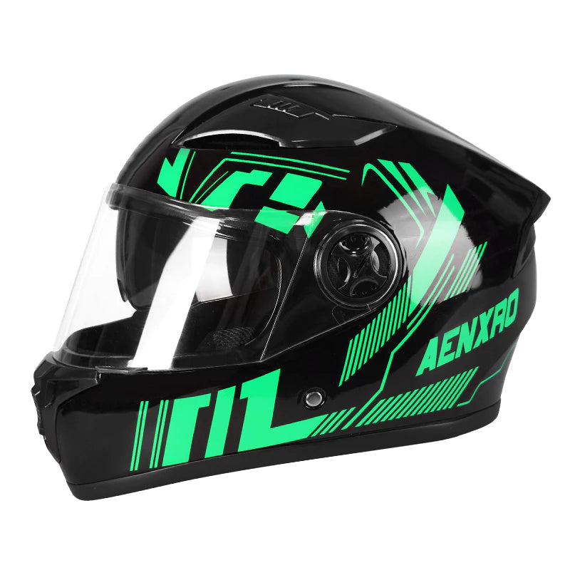 Capacete de lente dupla ABS Capacete de motocicleta unissex